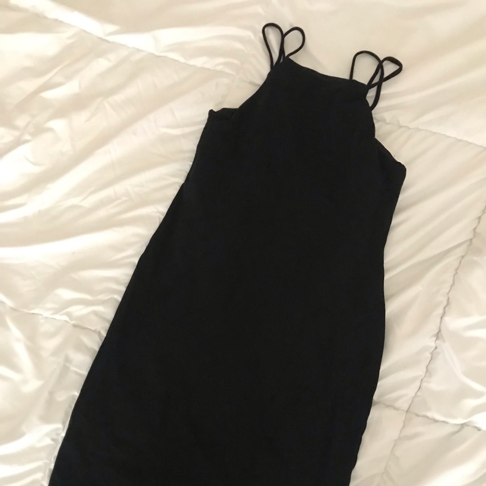 Midi black dress